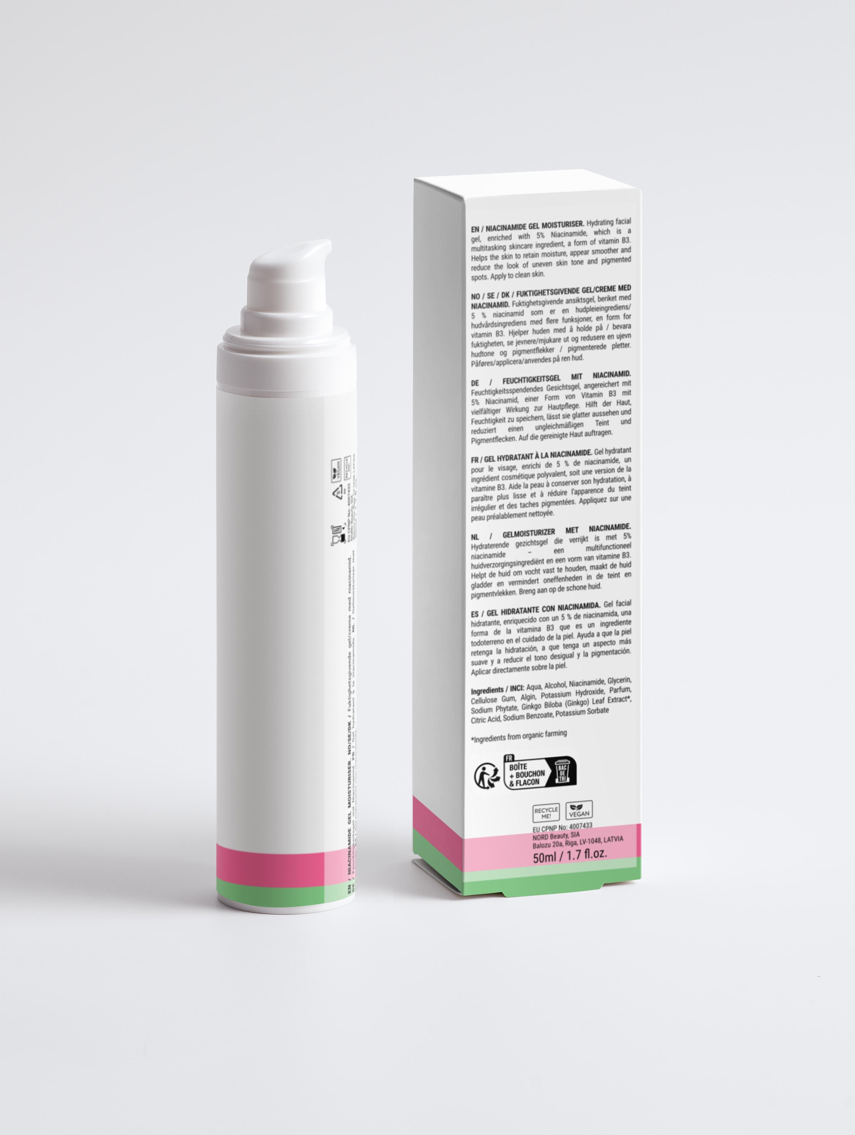 Niacinamide gel hydratant